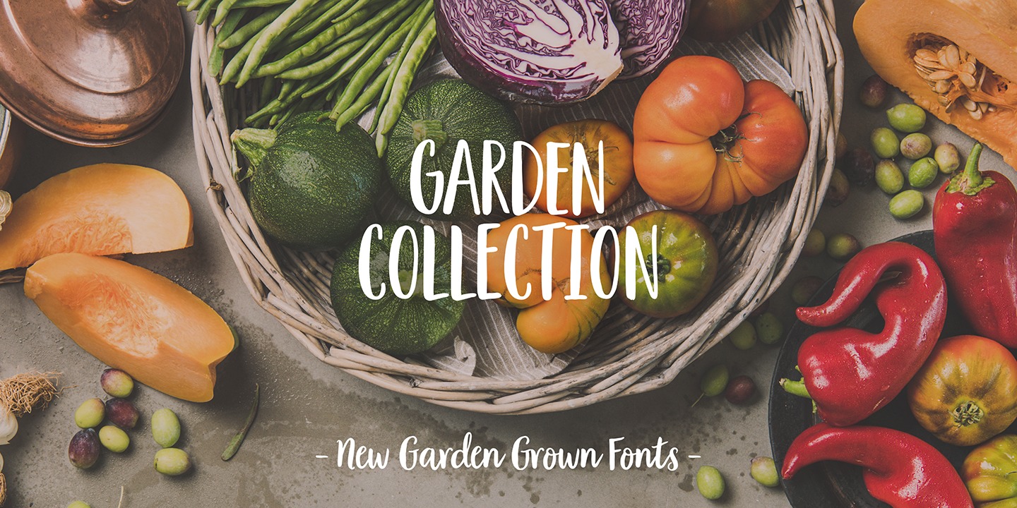 Пример шрифта Garden Collection #1